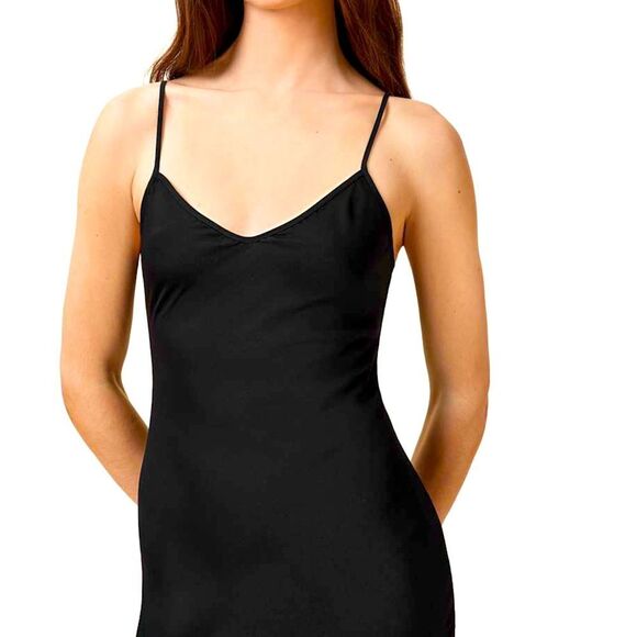 AllSaints Briony V-Neck Black Slip Dress 2-160/80A - Picture 5 of 13